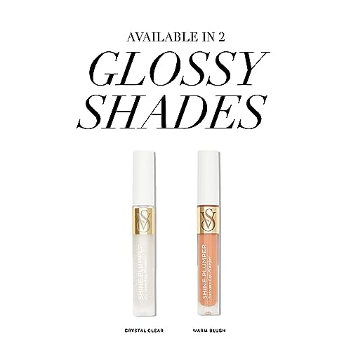 Victoria's Secret Shine Extreme Lip Plumper in Warm Blush, Plumping Gloss for Women with Marine Collagen Microspheres