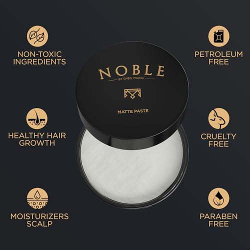 Matte Hair Paste - Strong Hold, Natural Dry Finish, 3 oz