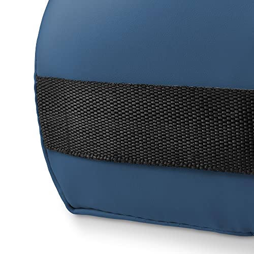 Saloniture 3/4 Round Massage Table Bolster Pillow for Knee & Neck - Blue
