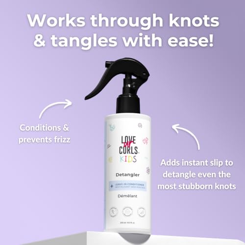 Love Ur Curls Kids Fragrance-Free Detangler Spray & Leave-In Conditioner - 250ml
