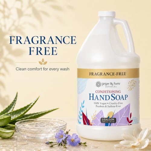Ginger Lily Farms 4-Pack 1 Gallon Fragrance-Free All-Purpose Hand Soap