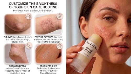 KUTTURA Magic Balm Stick 0.52 oz Barrier Support for Dry & Eczema-Prone Skin