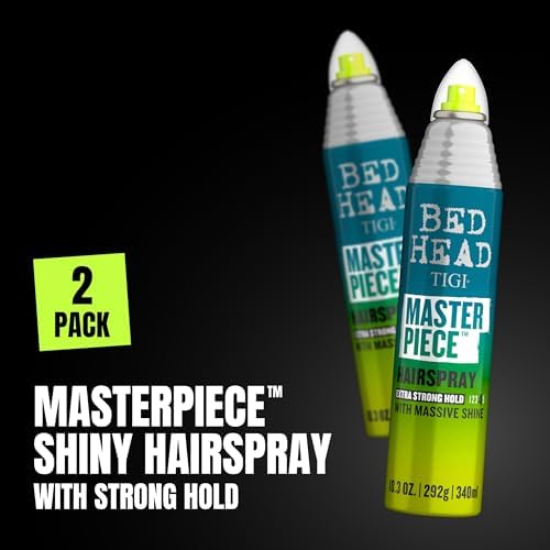 Tigi Bed Head Masterpiece Massive Shine Hairspray, 9.5 Ounce, Pack of 2