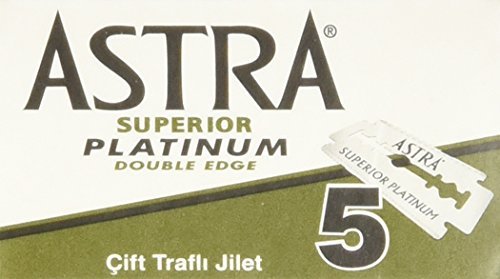 Astra Superior Platinum Double Edge Razor Blades - 30 Ct by Astra