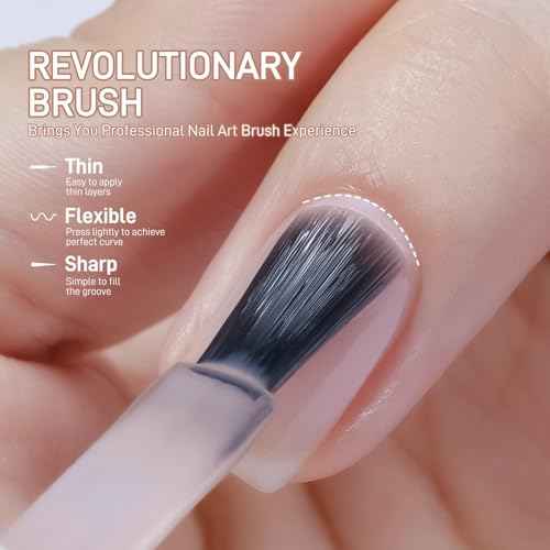 GAOY 16ml 6 Colors Brown Gel Nail Polish Set, Winter Fall Beige Chocolate Caramel Gel Polish Kit, UV Light Cure for Nail Art DIY and Salon, Warm Coffee