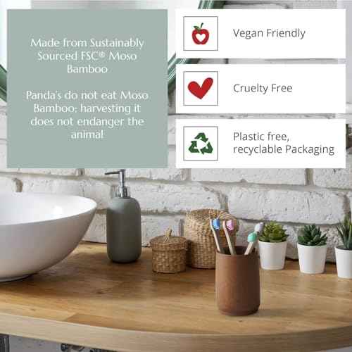 Wild & Stone Organic Baby Bamboo Toothbrushes | 4 Pack | Soft Bristles | 100% Compostable Handle | BPA Free | Vegan Baby Toothbrushes (White)