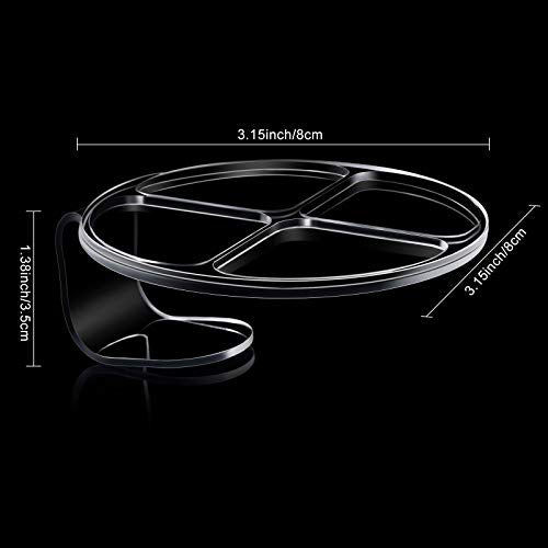 2 Pcs Acrylic Makeup Palette, Foundation Mixing Palette, Hand-held Makeup Spatula Nail Art Manicure Tray Clear Cosmetic Spatula for Beauty Salon Color Cream Mixing Foundation