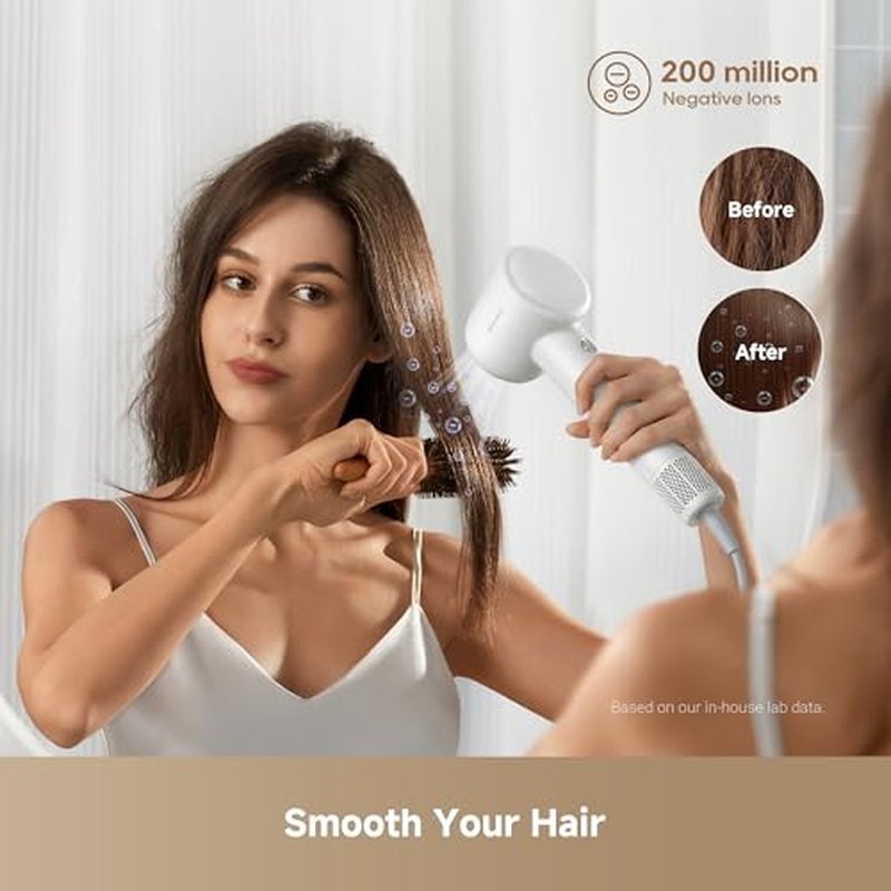 Dreame Gleam Travel Hair Dryer - Fast Drying & Frizz-Free