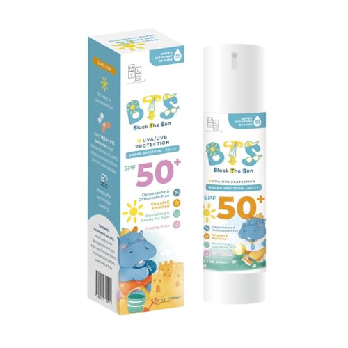 MyLO BTS SPF 50 Sunscreen, Broad-Spectrum UVA UVB Face & Skincare Protection, PA+++, Nourishing Moisturizer For All Baby, Kids & Adult Skin Types, Paraben Free, Water Resistant (15g Stick)