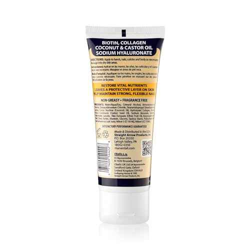 Mane 'n Tail Hoofmaker Hand & Nail Therapy 3.4 oz with biotin, Collagen, and Allantoin That Strengthen and Soften Skin Contains shea Butter & Fragrance Free