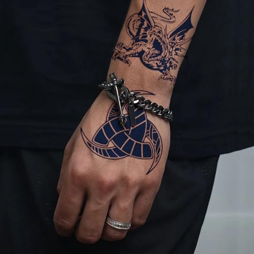 Aresvns Aztec Viking Temporary Tattoos Men 10 Sheets
