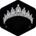 Queen Crown Tiara with Crystals for Women - Bridal & Party Headband