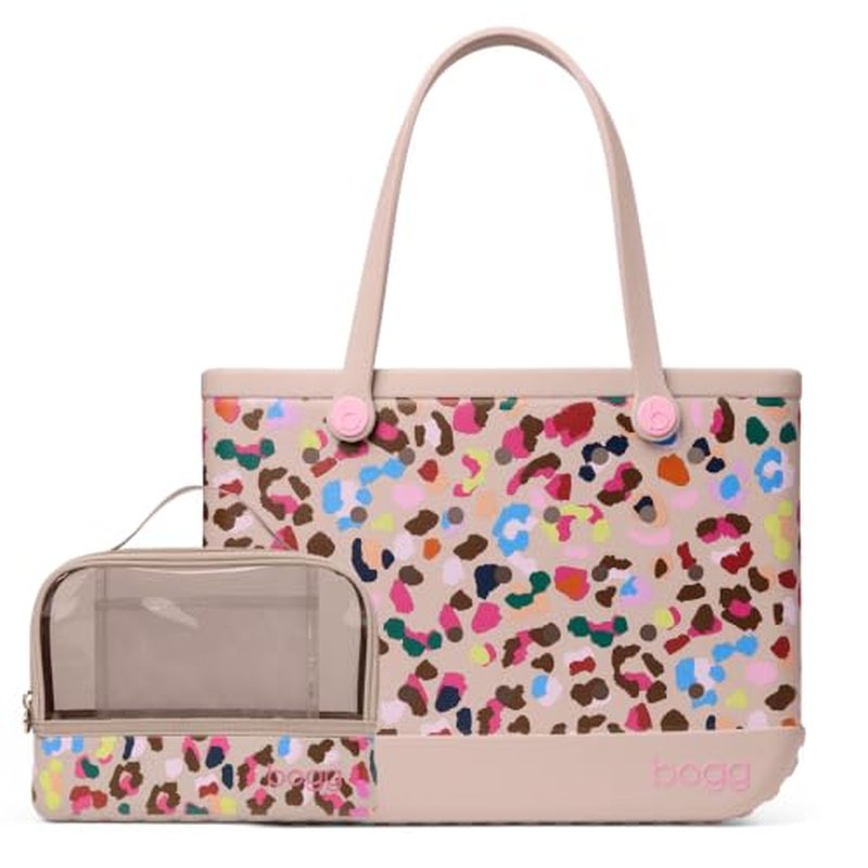 BOGG BAG Large Tote & Travel Organizer Bundle - Neon Jungle