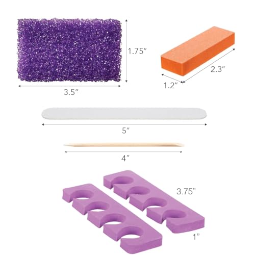 Disposable 5-Piece Pedicure Kit - 100 Individually Packed Sets