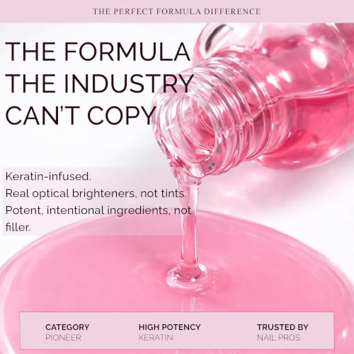 Perfect Formula Pink Gel Nail Strengthener & Keratin Top Coat Sheer Pink