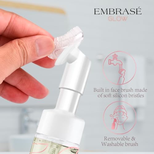Foaming Facial Cleanser - Infused with Green Tea, Aloe Vera, and Cucumber - Facial Cleanser for Women & Men - Gentle for All Skin Types! - Natural Face Wash