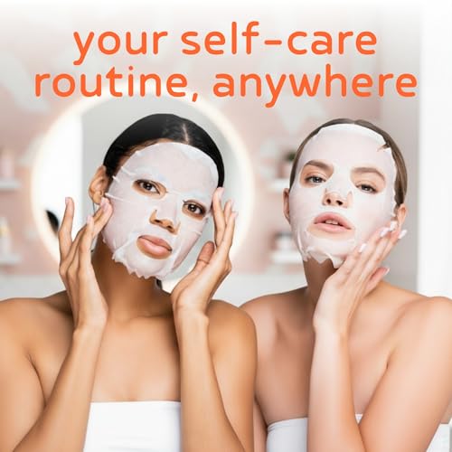 PB & JAY Purenature Facial Mask ? Premium Quality Korean Sheet Mask for Dull Skin ? Korean Collagen Essence Radiance-Reviving Facemask Sheet (Vitamin C)