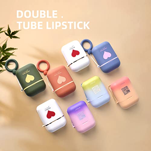 Matte Lipstick Set 2-Pack Waterproof Long Lasting Lip Stain