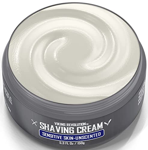Viking Revolution Unscented Shaving Cream for Men - 5.3 oz Pack of 1