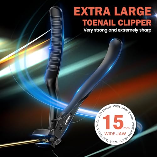 Long Handled Toenail Clippers for Seniors - Curved Head for Thick Nails