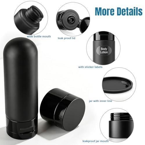 8 Pack TSA Travel Bottles with Case - Leak-Proof Toiletries