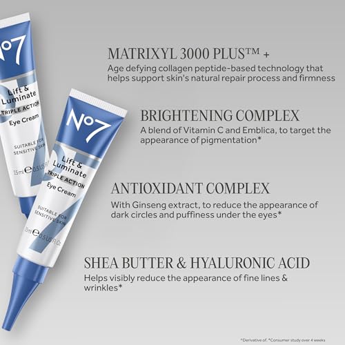 No7 Lift & Luminate Under Eye Cream with Vitamin C