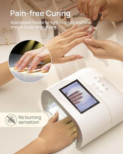 AI UV LED Nail Lamp - 109 LEDs with HD Display & Smart Curing