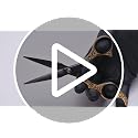 H&S GoldBlack 6.5" Professional Hair Cutting Scissors Japanese Steel