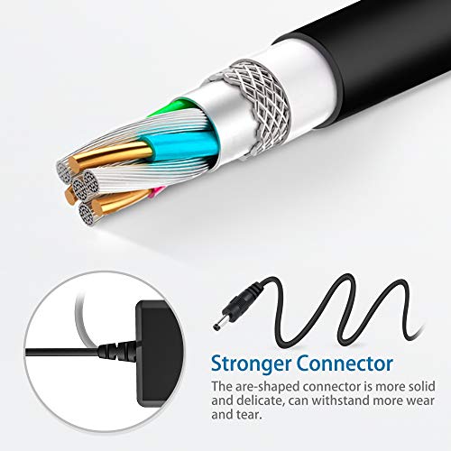 PwrON Power Cord 5V Charger for Remington Shaver PG525 PG6025 PG6060 PG6135 MB2500 Charging Cord Beard Trimmer Power Supply HK28UA-5.0-350 (6.6Ft)