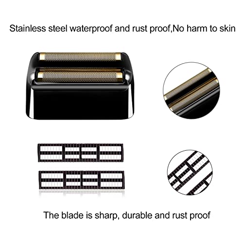 Black Replacement blades Foil and Cutters Compatible with BaBylissPRO Barberology FXFS2 Shaver foil Replacement Heads(1 pack £©