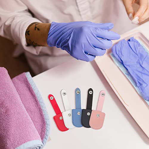 minkissy 10 Pcs dead skin shears protective case Nail salon accessories Cuticle nippers container leather nail tools for nail art nail cuticle cover cuticle scissor case pu