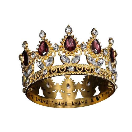 Elegant Royal Queen Crown for Women - Crystal Rhinestone Tiara