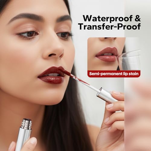 CharmCherry Rose Pink Lip Stain Peel Off Long Lasting Waterproof Lip Liner