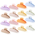 Yuxung 16 Pcs Light Color Hair Claw Clips Set 4.33 Inch Bulk for Women