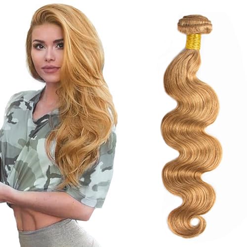 27 Honey Blonde Body Wave Human Hair Bundles 12-34 inch