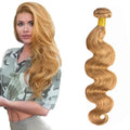 27 Honey Blonde Body Wave Human Hair Bundles - 26 Inch, 8A Grade
