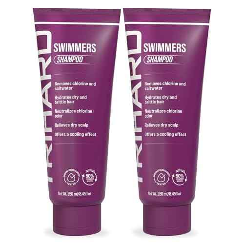 TRIHARD Chlorine Removal Swim Shampoo, Cleanse and Hydrate Hair from Pool and Ocean, Post Swim Chlorine and Hard Water Hair Protection (Pack of 2)