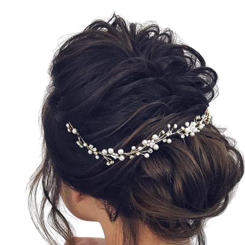 VMila Flower Crown - Elegant Wedding Hair Accessory, Beautiful Headpiece for Bridesmaids, Perfect for All Hair Types