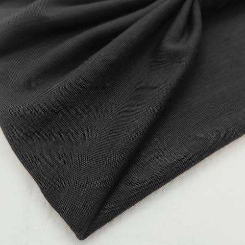 YONUF Wide Boho Headbands for Women - 4 Pack Knotted Hair Accessories