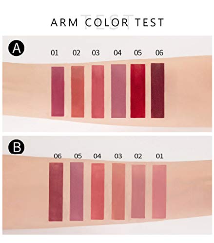 BestLand 6Pcs Matte Liquid Lipstick Set - Long-Lasting & Waterproof