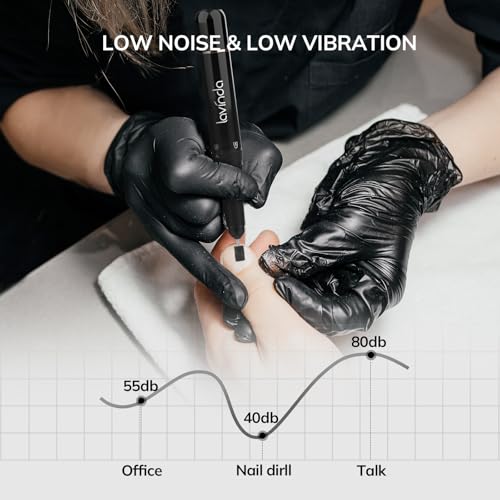 Lavinda Professional Nail Drill Machine 35000RPM Electric Efile with Diamond Bit