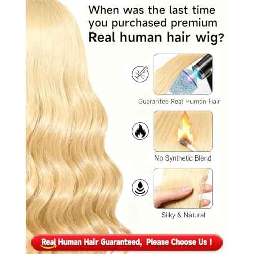 Blonde Wig Human Hair Guaranteed 100% Virgin Human Hair 200 Density 613 13x6 Lace Front Wig Human Hair Body Wave Lace Front Wigs Skinlike 613 HD Lace Frontal Wigs 34 Inch Triple Lifespan 3X