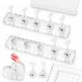 Magnetic Nail Stand Kit for Press On Nails with 200 Tape & Case