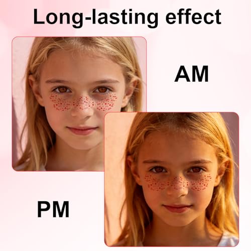 Valentine's Face Freckle Patches - 6pc Waterproof Temporary Tattoos