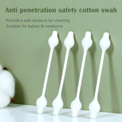 Safety Cotton Swabs with Large Tip 216PCS for Babies & Kids