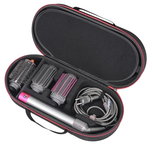 RLSOCO Hard Case for Dyson Airwrap i.d./Airwrap Co-anda2x Multi-Styler and Dryer - Fits 4pcs Long Barrels or Short Barrels - Black (Case Only,Hair Styler is not Included)