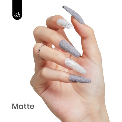 Beetles Profound Gray Gel Nail Polish 15ML - Creme Grey Variation for Long-Lasting Manicure
