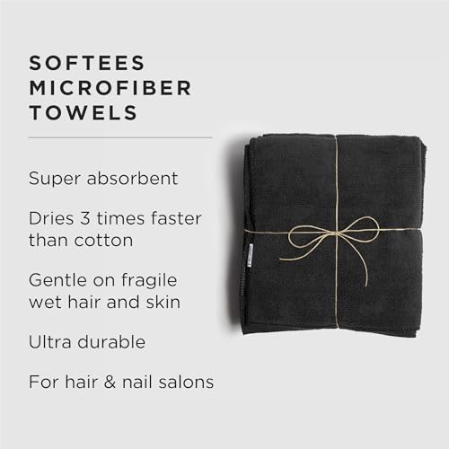 Fromm Softees Microfiber Hair Towels, 16" x 29" (10-Pack)