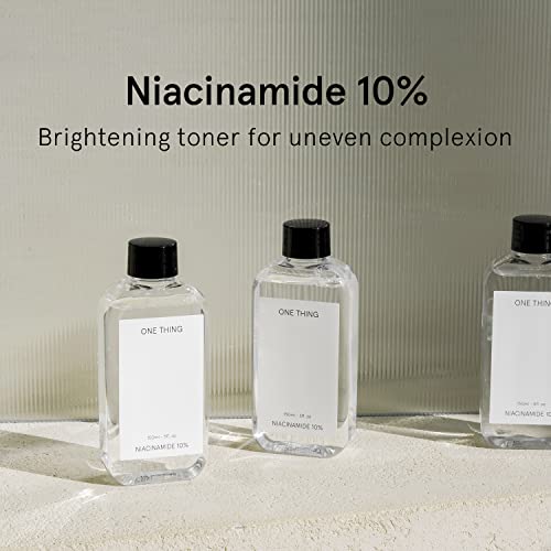 ONE THING Niacinamide 10% Toner 5.07 Fl Oz | Vitamin B3 Hydrating Brightening Soothing Facial Daily Essence Dull, Oily Skin | Discoloration, Redness, Acne Scars Relief, Uneven Tone | Korean Skin Care