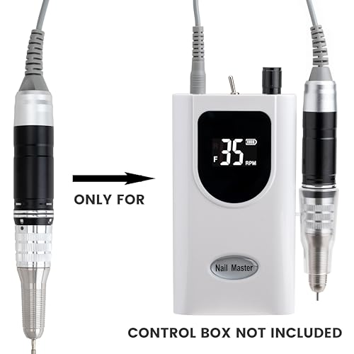 Delanie Handpiece for Delanie Professional Nail Drill Electric Nail File, 35000 RPM Replacement Hand Piece, White